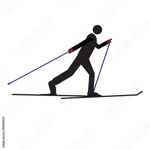 Abstract winter sport