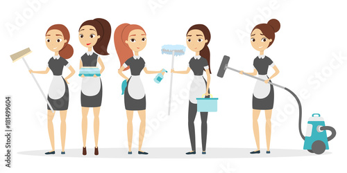Hotel cleaning service.