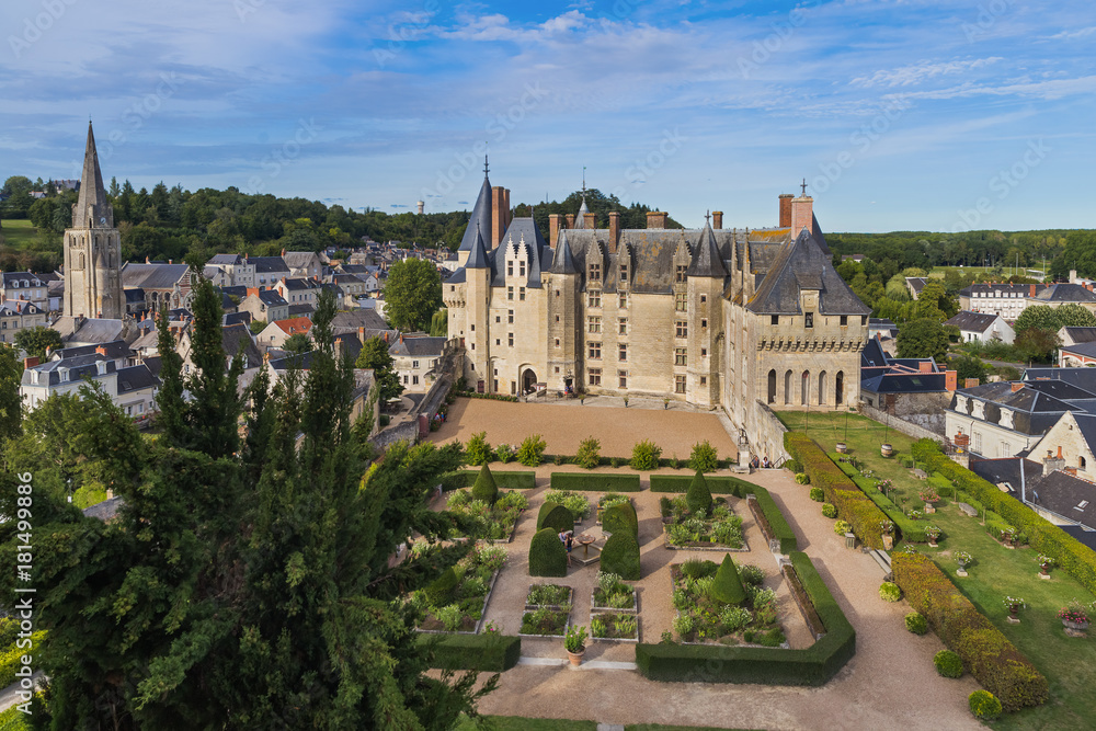 Fototapeta Langeais castle in the Loire Valley - France