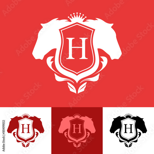 Blazon with Horses on diffe...
