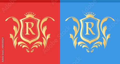 Set of Vector Golden Elegan...