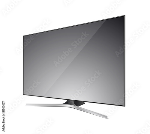 TV flat screen lcd, plasma realistic vector illustration