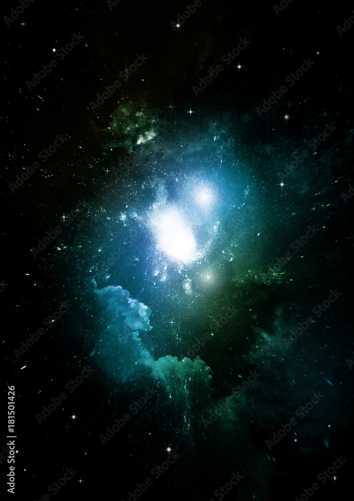 Fototapeta premium galaxy in a free space