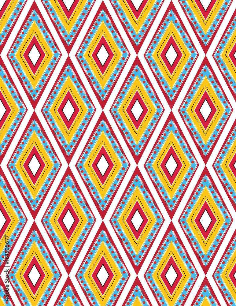 Aztec geometric pattern
