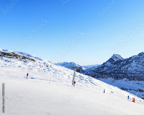 Winter skiing resort in Alps © lena_serditova