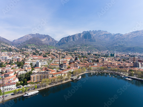 City of Lecco in Lombardy  Italy