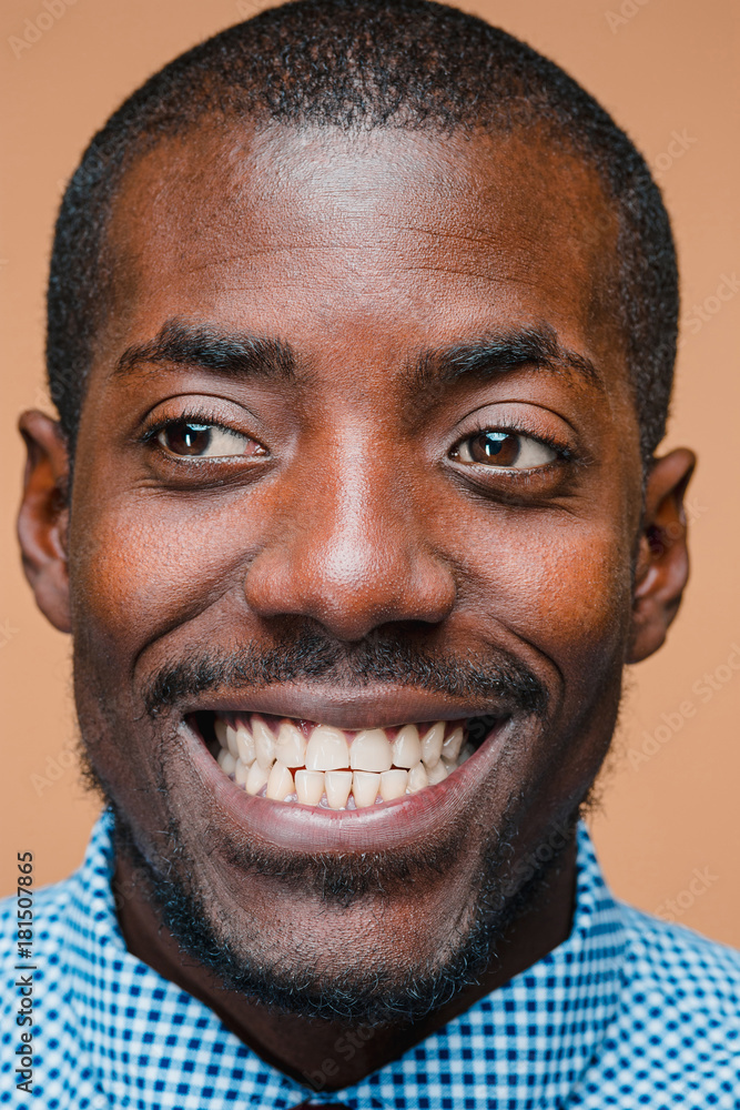 Portrait of a very happy afro American man Portrait of a very happy afro American man