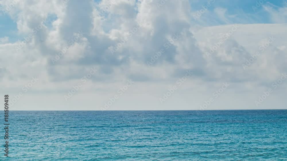 Sea, seascape, ocean, nature background, idyllic seascape. Sea water surface, cloud motion timelapse Sea, seascape, ocean, nature background, idyllic seascape. Sea water surface, cloud motion timelapse