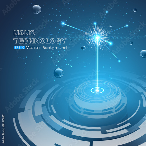 Background nanotechnology theme