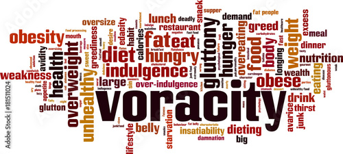 Voracity word cloud