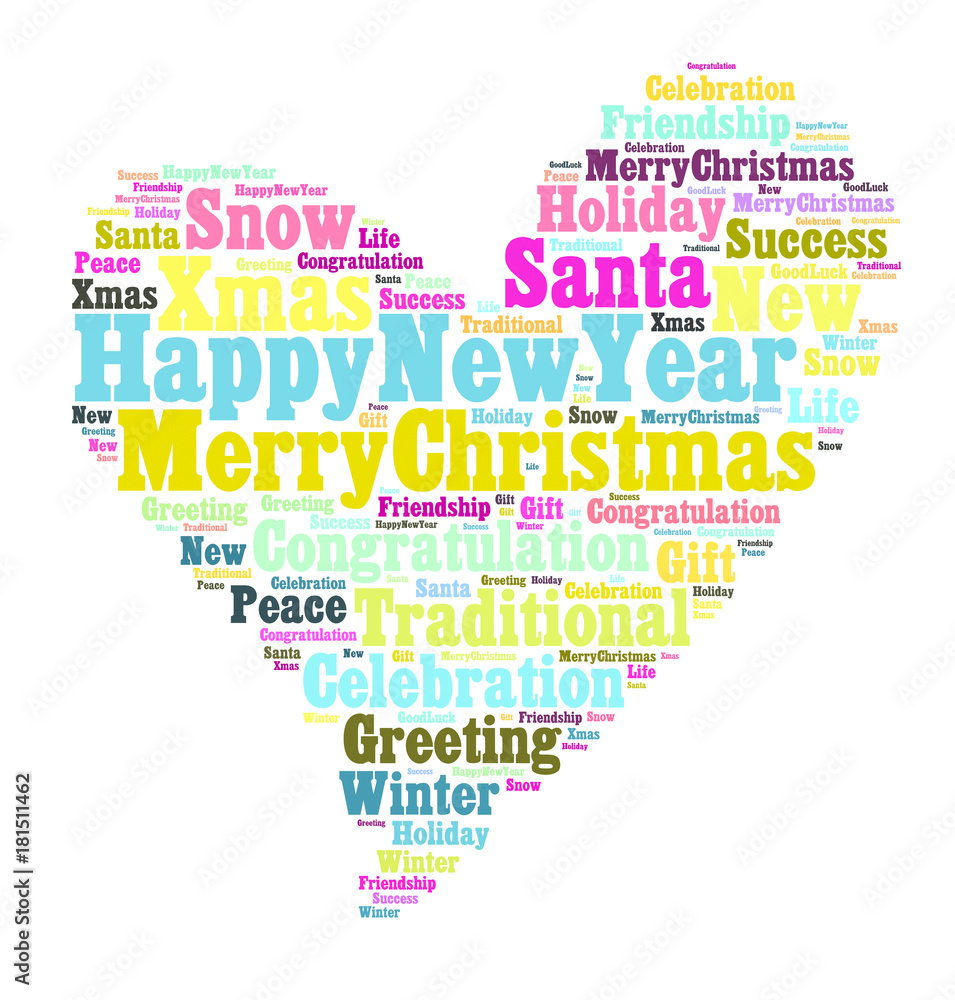 Merry Christmas word cloud concept Merry Christmas word cloud concept