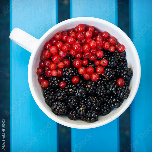 Berries in a bowl photo