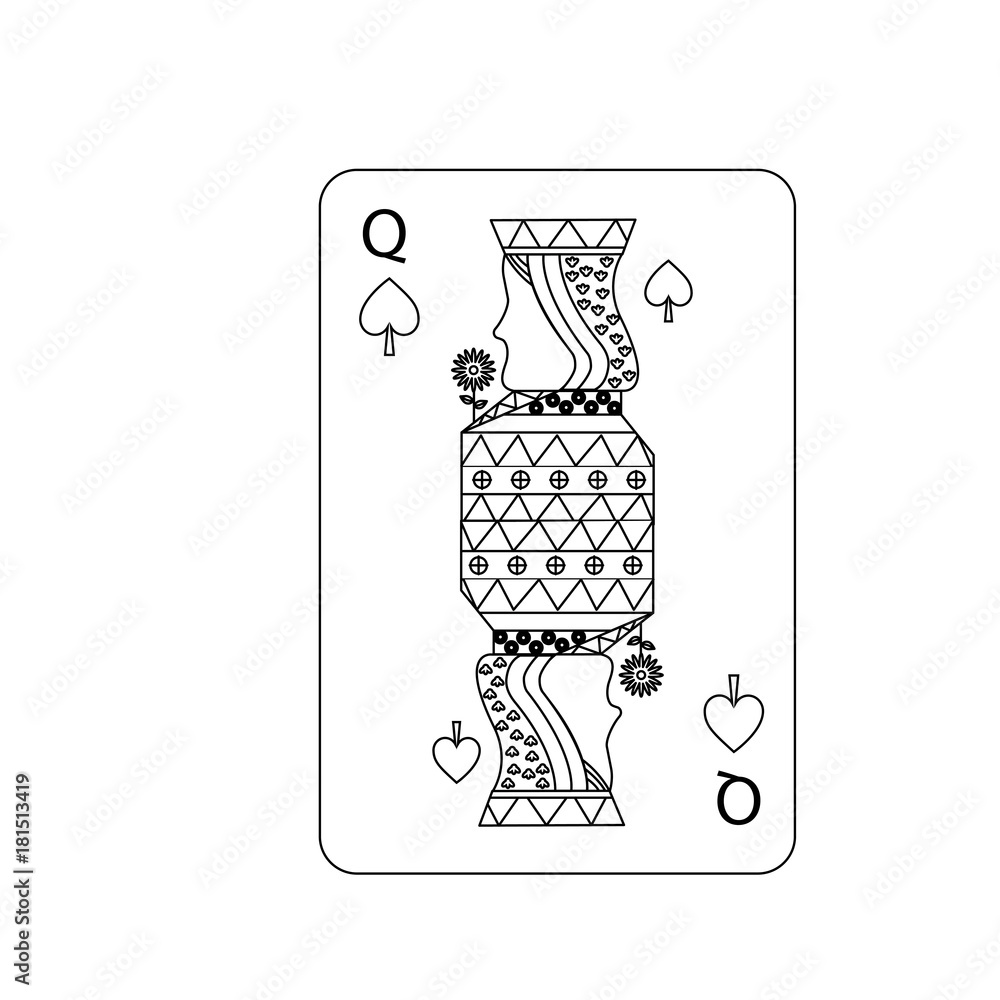 queen of spades playing card casino poker queen of spades playing card casino poker