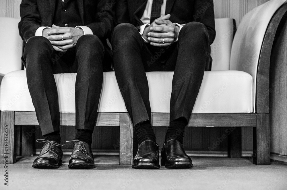 Hochzeit eines homosexuellen Brautpaares Hochzeit eines homosexuellen Brautpaares
