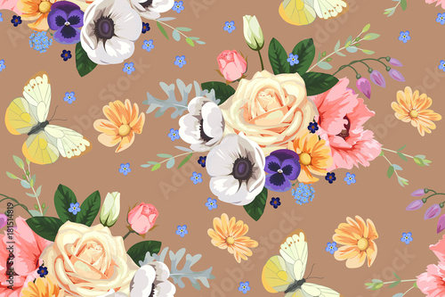 Seamless floral pattern 3