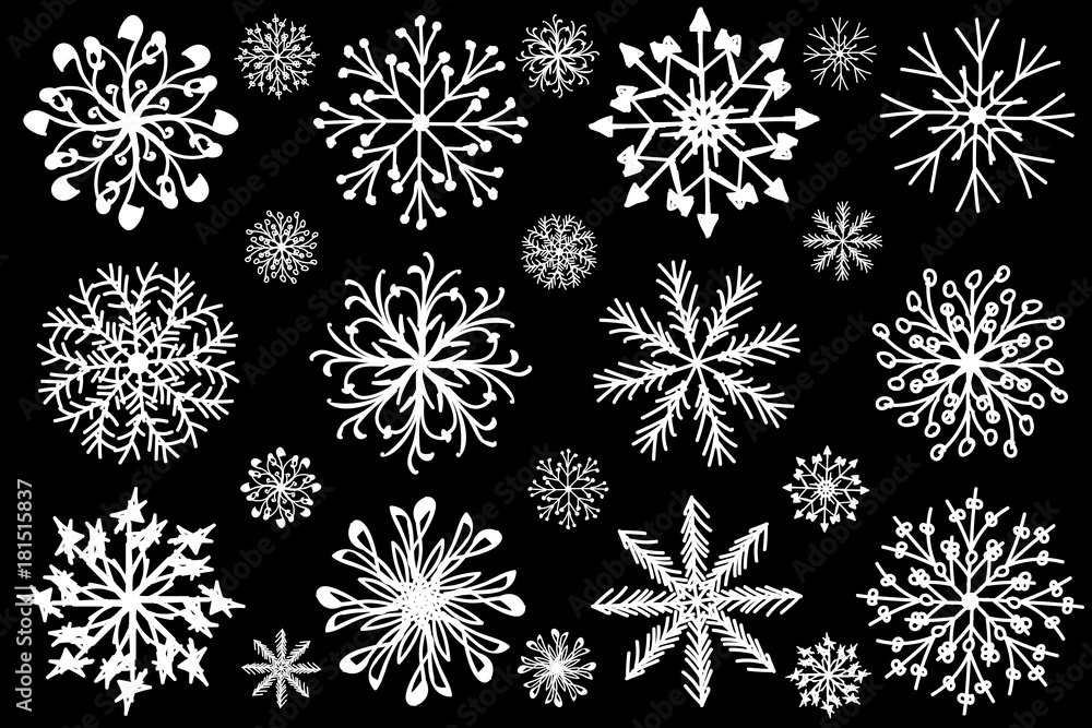 Snowflakes winter icon set, logo vector illustration. Vector eps 10. Snowflakes winter icon set, logo vector illustration. Vector eps 10.