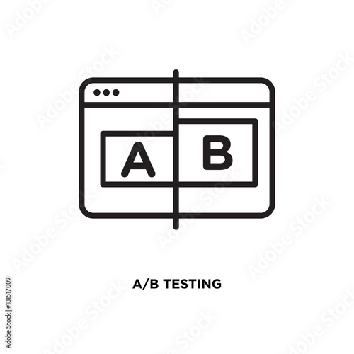 AB testing vector icon
