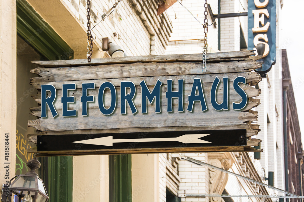 Obraz premium Schild 279 - Reformhaus