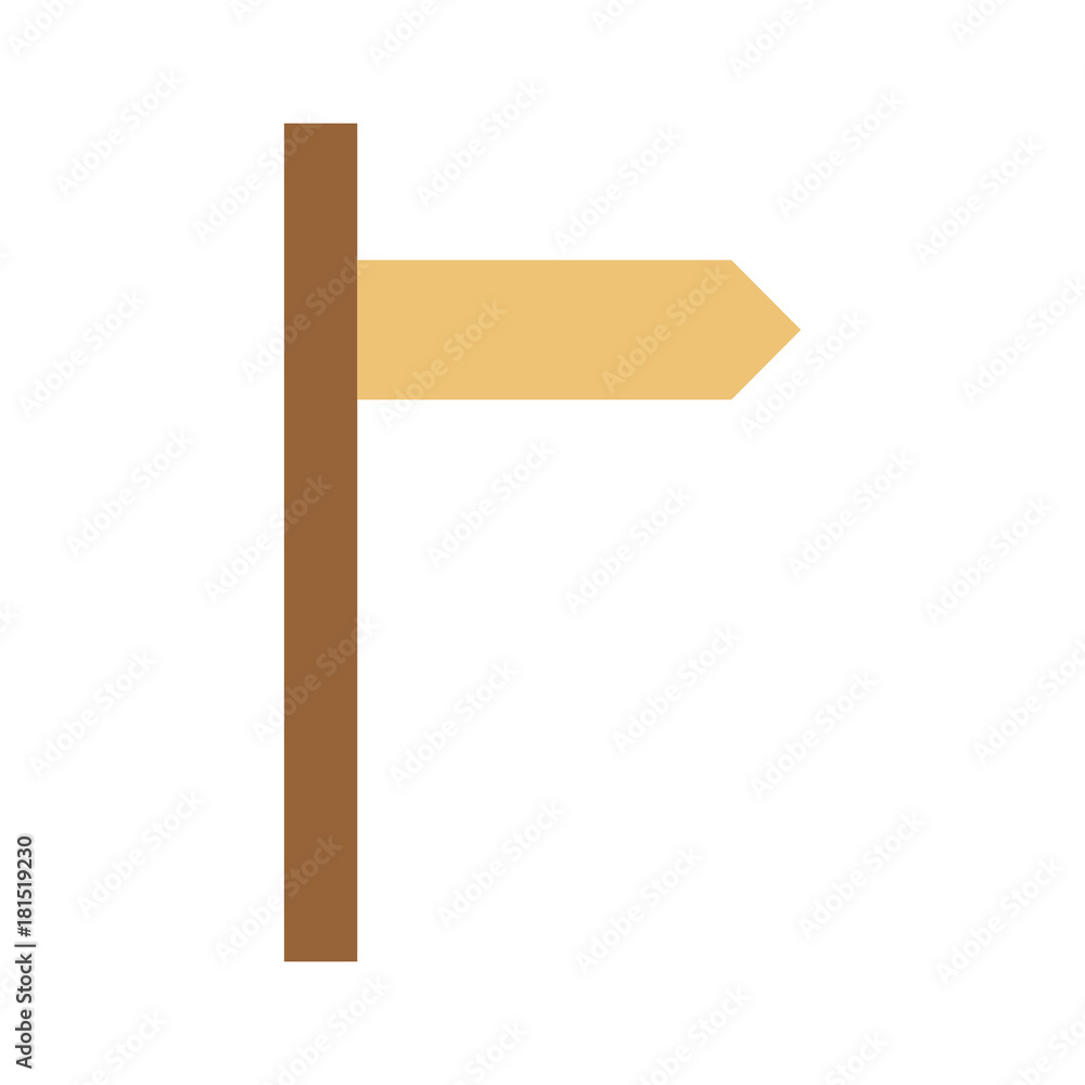 Road sign with right arrow isolated on white background. Vector illustration. Road sign with right arrow isolated on white background. Vector illustration.