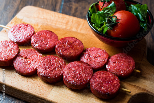 Turkish Sausage on Skewers / Sucuk