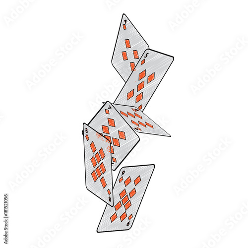 falling diamonds suit french playing cards related icon icon ima