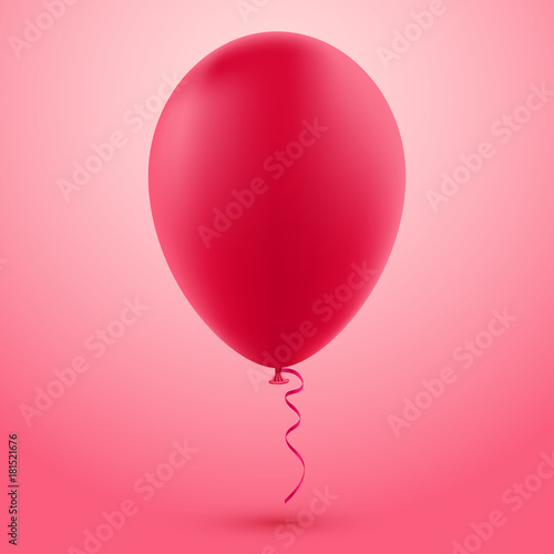 Pink balloons, vector illustration.