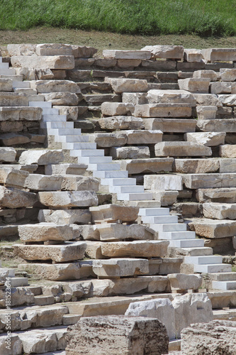 The first ancient theatre Larissa Grece, the largest theater in Thessaly 