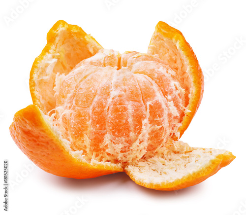 ripe juicy peeled mandarin orange