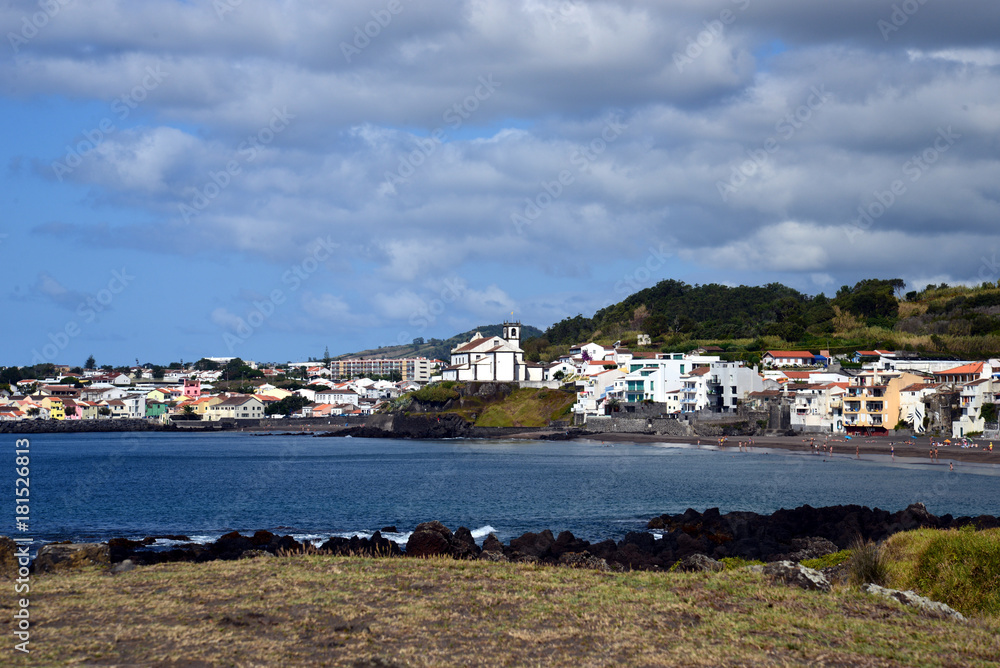 Coastline of Saó Roque and Lagoa (azores)