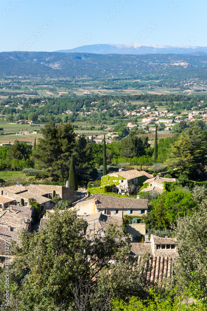 Panoramic view of Oppede-le-Vieux