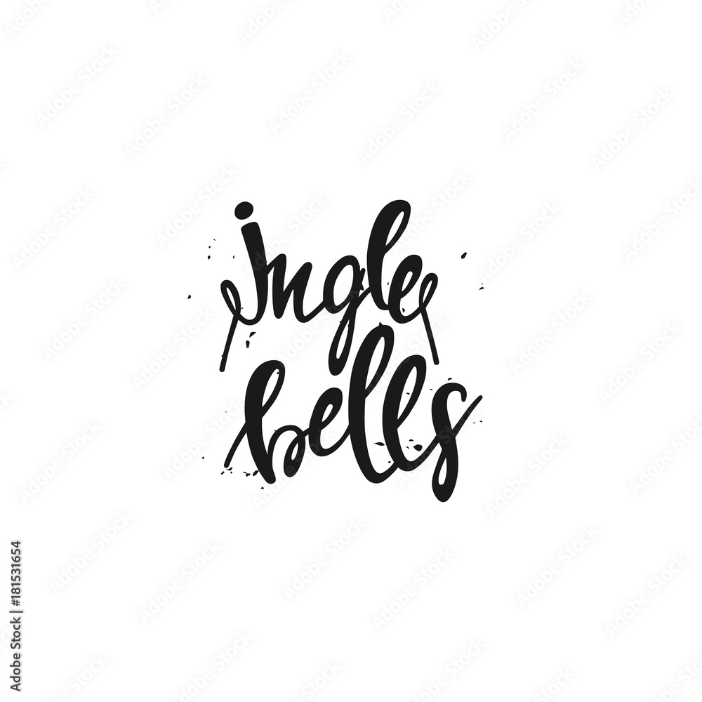 Fototapeta premium Handdrawn lettering Christmas