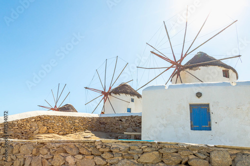 Windmills on Mykonos island