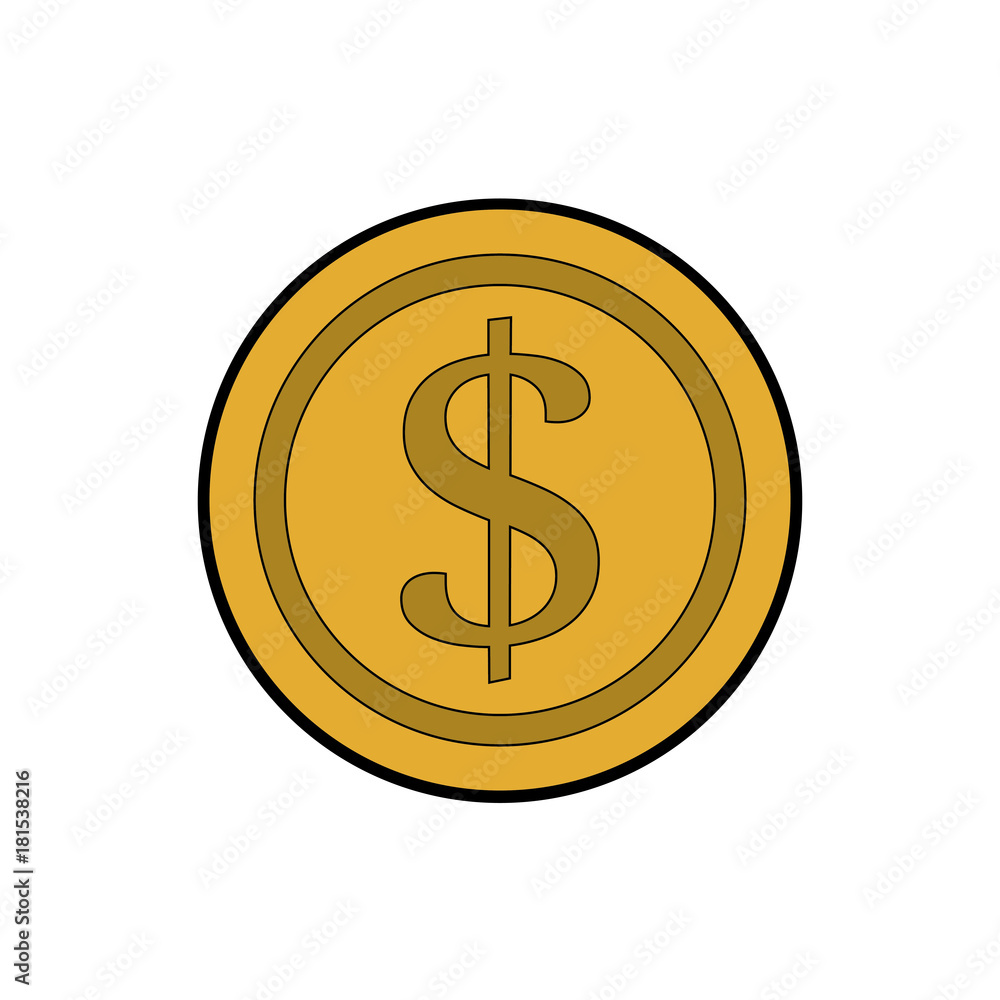 coin money icon image vector illustration design coin money icon image vector illustration design