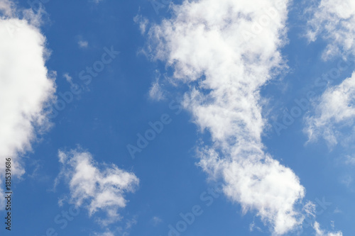 Blue sky with white clouds