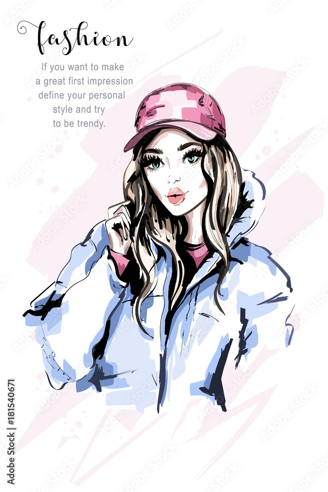 Girl with a BTS cap by HermioneLightwood on DeviantArt