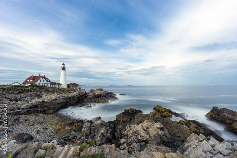 Portland Head Lighthouse, Cape Elisabeth; New England, Maine; USA Portland Head Lighthouse, Cape Elisabeth; New England, Maine; USA