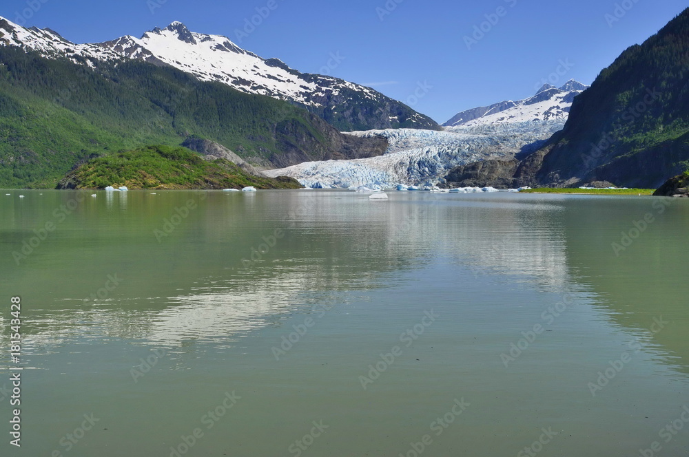 Mendenhall Glacier in Alaska, United States