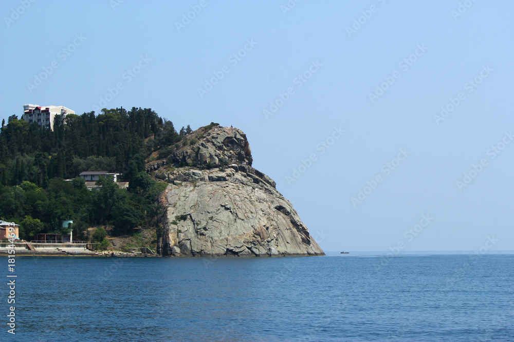 The rocky coast of the black sea. Crimea The rocky coast of the black sea. Crimea