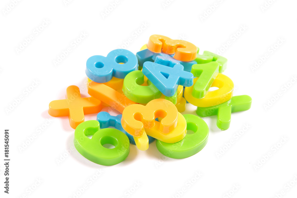 isolated colorful 3d numbers isolated colorful 3d numbers