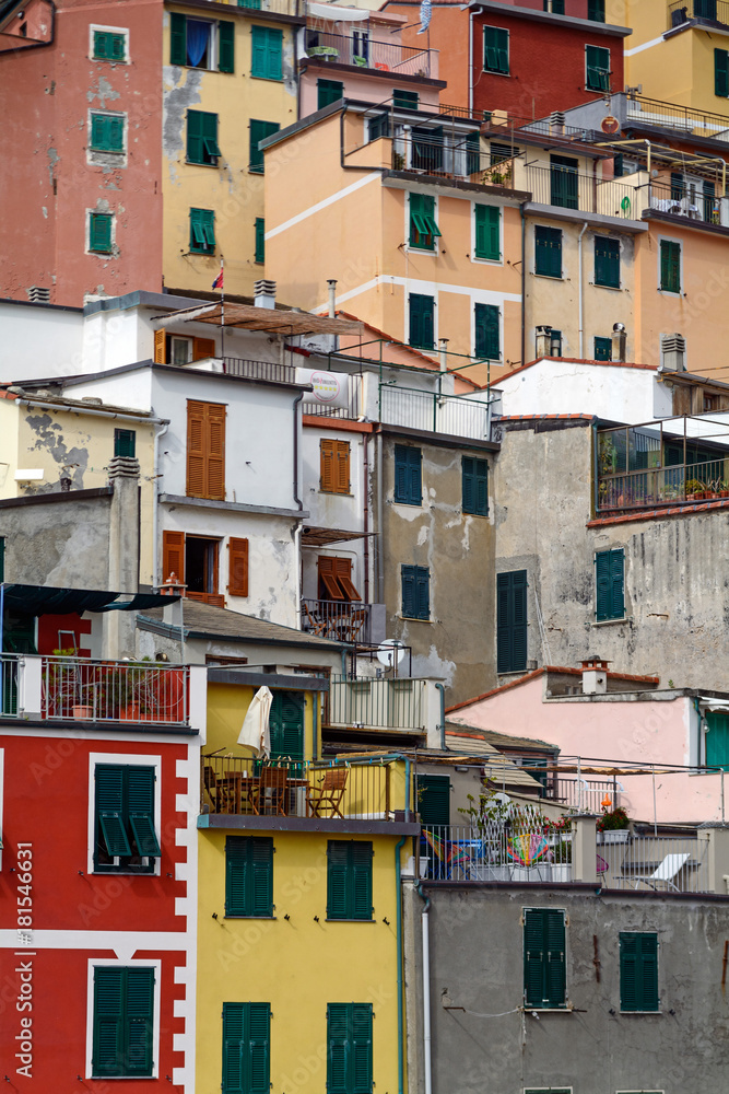 verschachtelte Häuser in Rio Maggiore