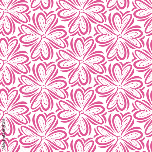 Seamless hearts pattern. Vector repeating texture.