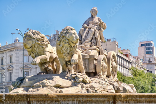 The Fountain of Cibeles, a symbol of Madrid photo