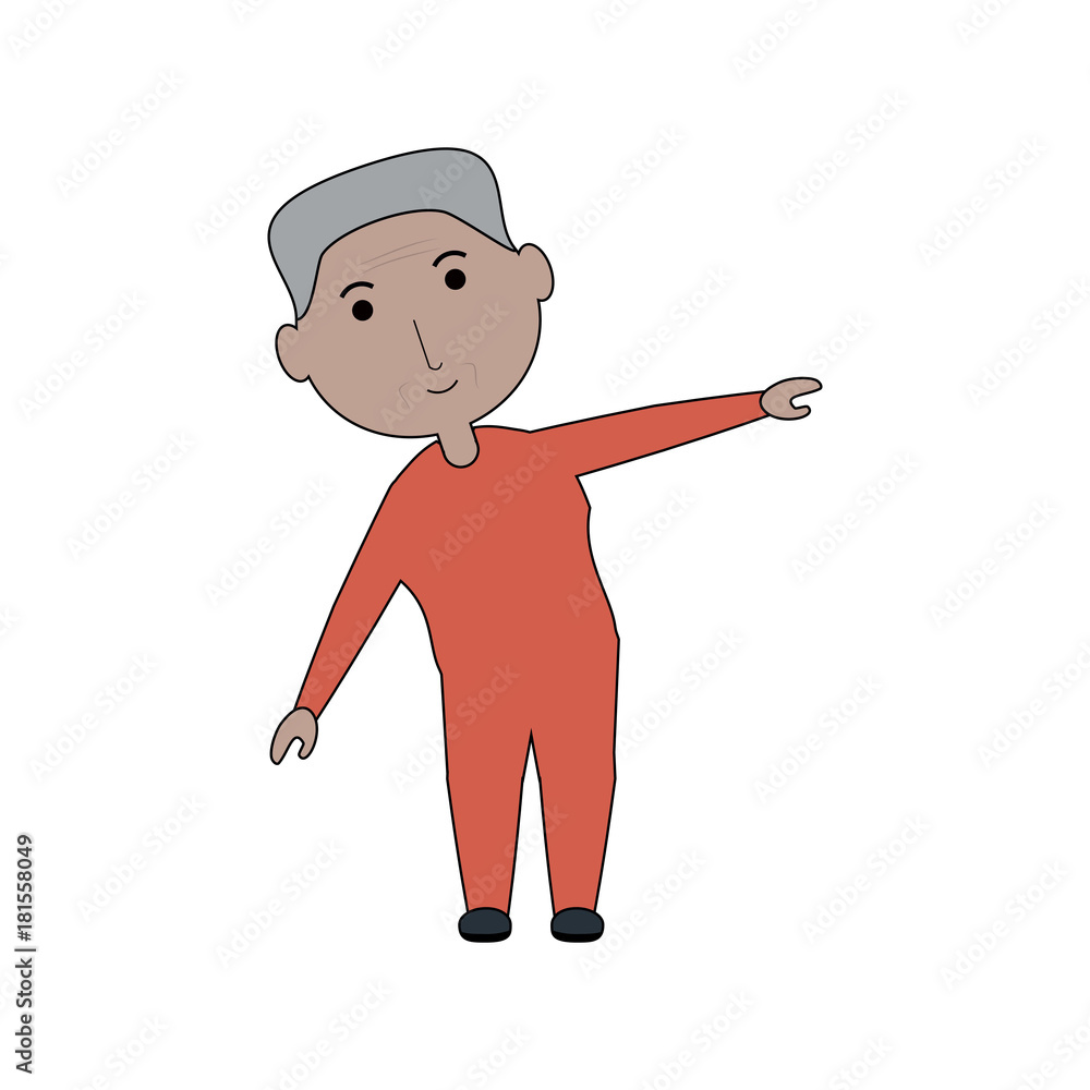 elderly man working out icon over white background colorful design vector illustration elderly man working out icon over white background colorful design vector illustration