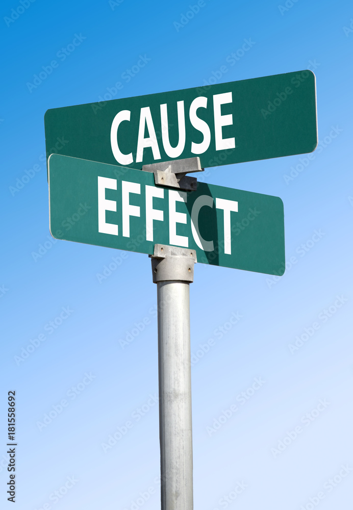 cause and effect sign cause and effect sign