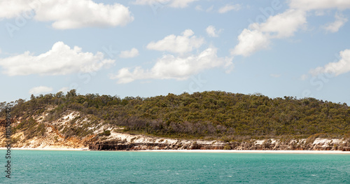 Approaching Fraser Island