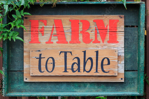 Farm to Table sign