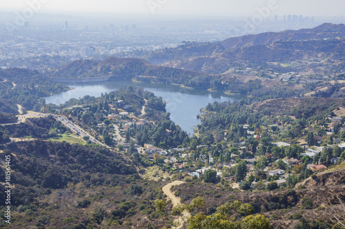 Aerial view of Hollywood Reservoir © Kit Leong