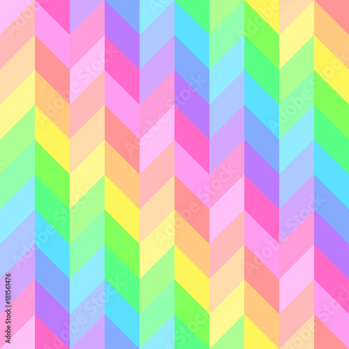 Seamless bright cute pattern of iridescent diagonal and horizontal stripes of equal thickness for girls or children