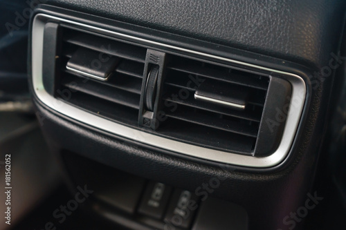 Rear air conditioner vent outlet close-up / rear car air conditioner