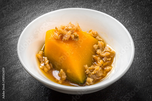 かぼちゃの煮物　Pumpkin simmered japanese food